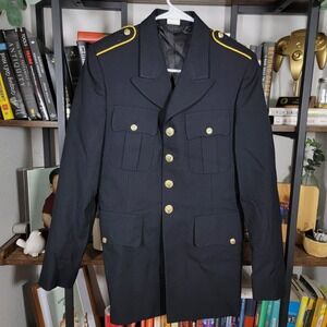 DSCP‎ The Army Uniform Men's Jacket Black Polyester Wool Size 34R NEW